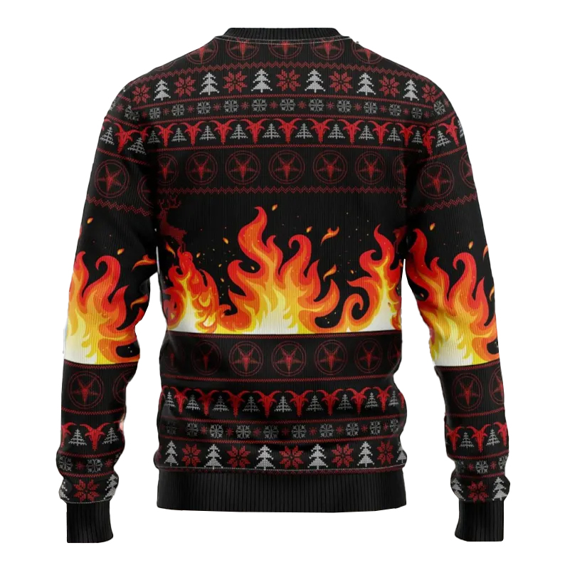 Satanic Claus Merry Anti Christmas Hail Satanic Ugly Christmas Sweater Satanic Claus Merry Anti Christmas Hail Satanic Ugly Christmas Sweater