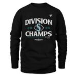 Seattle Mariners Navy 2025 AL West Division Champions Locker Room T-Shirt