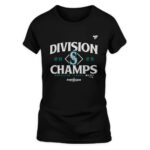 Seattle Mariners Navy 2025 AL West Division Champions Locker Room T-Shirt