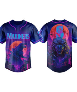 Seattle Mariners Special Godzilla Baseball Jersey