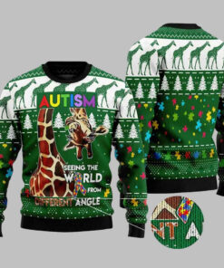 Seeing The World From A Different Angle Ugly Christmas Sweater
