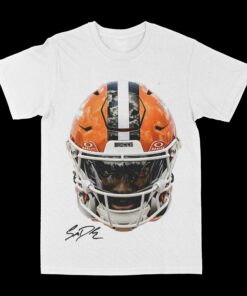 Shedeur Sanders "Big Face Helmet" Graphic T-Shirt