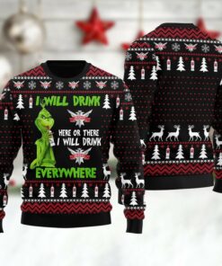 Smirnoff Will Drink Everywhere Ugly Sweater