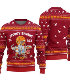 Spooky Saurus Rex Halloween Ugly Sweater