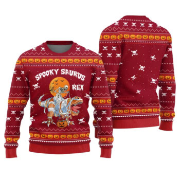 Spooky Saurus Rex Halloween Ugly Sweater