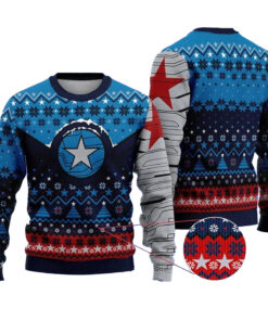 Star Of Bucky Ugly Christmas Sweater
