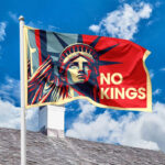 Statue of Liberty-No Kings House Flag
