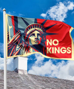 Statue of Liberty-No Kings House Flag
