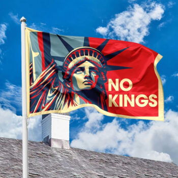 Statue of Liberty-No Kings House Flag
