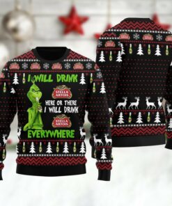Stella Artois Will Drink Everywhere Ugly Sweater