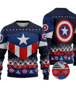 Steve Rogers Captain America Ugly Christmas Sweater