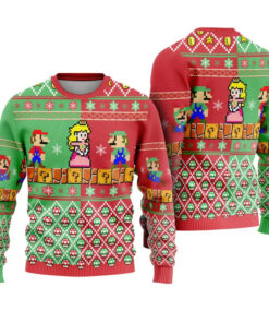 Super Mario Bros Ugly Christmas Sweater