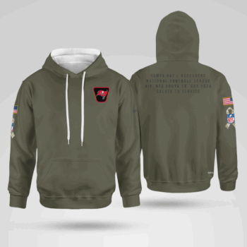 Tampa Bay Buccaneers Olive 2025 Salute to Service Hoodie & T-Shirt