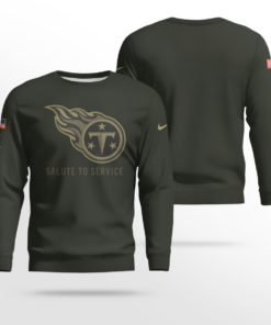 Tennessee Titans Forest Green 2025 Salute to Service Shirt