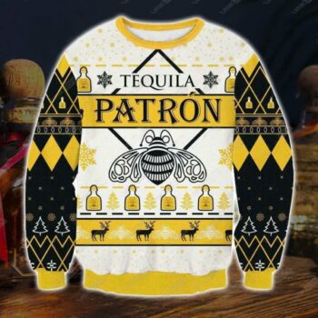 Tequila Patron Christmas Ugly Sweater