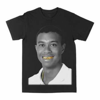 Tiger Woods "Gold Grill" Graphic T-Shirt
