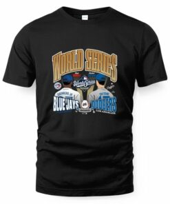 Toronto Blue Jays Vs Los Angeles Dodgers Dueling World Series Id '47 Franklin T-Shirt