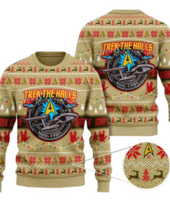 Trek The Halls Star Trek Ugly Sweater