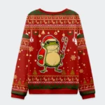 Twas The Cookies Frog Ugly Christmas Sweater