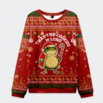 Twas The Cookies Frog Ugly Christmas Sweater