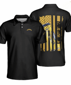 Twisted Tea American Flag Polo Shirt