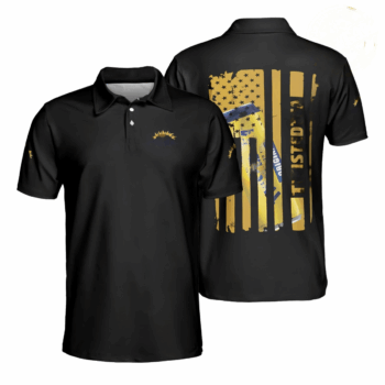 Twisted Tea American Flag Polo Shirt