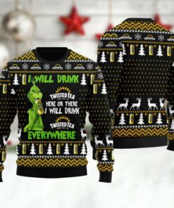 Twisted Tea Will Drink Everywhere Ugly Sweater