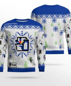 Vintage MS Paint Ugly Christmas Sweater