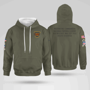 Washington Commanders Olive 2025 Salute to Service Hoodie