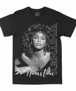 Whitney Houston Black Graphic T-Shirt