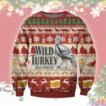 Wild Turkey Christmas Ugly Sweater