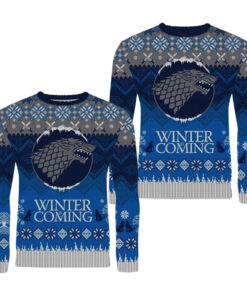 Winter Is Coming Stark Ugly Christmas Sweater