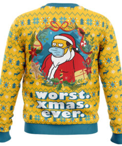 Worst Christmas Ever Simpsons Ugly Christmas Sweater 1 Worst Christmas Ever Simpsons Ugly Christmas Sweater