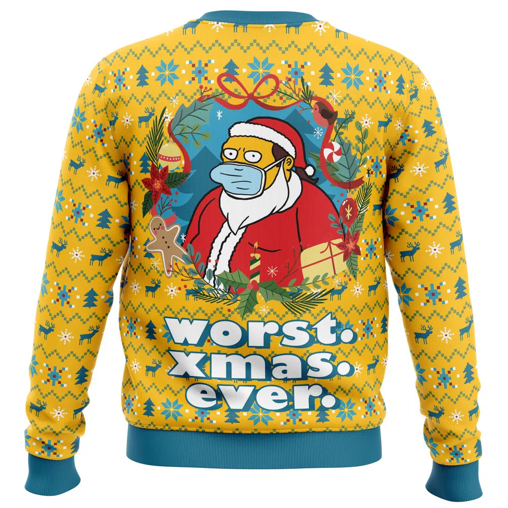 Worst Christmas Ever Simpsons Ugly Christmas Sweater Worst Christmas Ever Simpsons Ugly Christmas Sweater