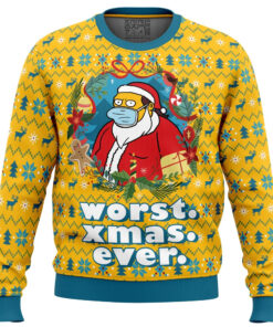 Worst Christmas Ever Simpsons Ugly Christmas Sweater