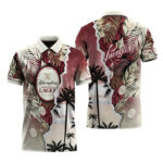 Yuengling Tropical Torn Paper Polo Shirt