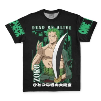 Zoro Dead Or Alive One Piece Streetwear T-Shirt