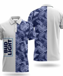 Bud Light Swiss Cheese Leaf Polo Shirt