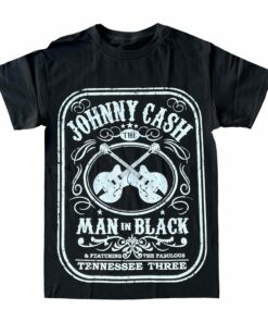 Johnny Cash Man In Black Graphic T-Shirt