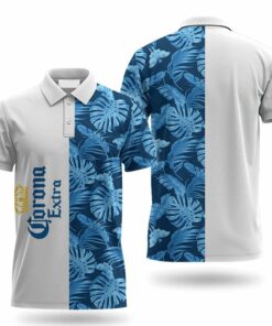Corona Extra Swiss Cheese Leaf Polo Shirt