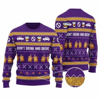 Crown Royal Don't Drink And Drive Ugly Sweater