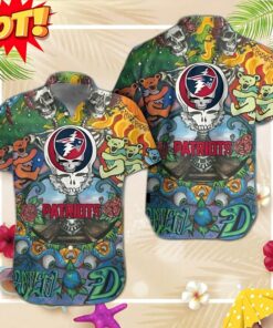 New England Patriots Grateful Dead Hawaiian Shirt