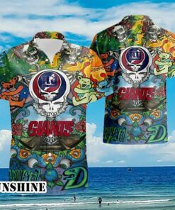 New York Giants Grateful Dead Hawaiian Shirt