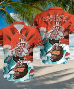 Cleveland Browns Grateful Dead Hawaiian Shirt