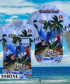Grateful Dead Parrot Hawaiian Shirt Summer Beach Gifts