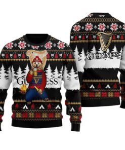 Guinness Bear Drinking Ugly Sweater