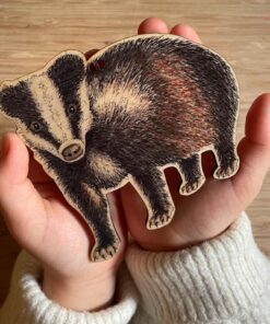 Woodland animal Christmas decoration-badger