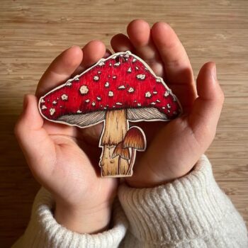 Woodland animal Christmas decoration-mushroom