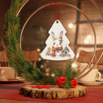 Cute Christmas Metal Ornament-Rabbit