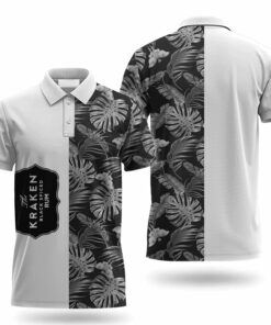 Kraken Rum Swiss Cheese Leaf Polo Shirt